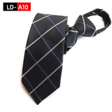 Ties For Men Black Tie Zipper Pre-tied Bow Tie Women's Green Navy Blue Red Neckties Classic 8cm Neck For Men Shirt Cravat Zipper