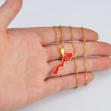 Anniyo The Kingdom of Morocco Map Flag Pendant Necklace Women Gold Color Jewelry Le Royaume du Maroc National flag #208321