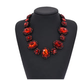 Luxury Austrian Crystal Glass Choker Necklace Women Jewelry Best Friendship Statement Necklaces Pendants For Bridal Wedding