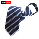Ties For Men Black Tie Zipper Pre-tied Bow Tie Women's Green Navy Blue Red Neckties Classic 8cm Neck For Men Shirt Cravat Zipper