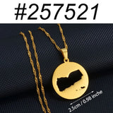 Anniyo Round Yemen Map Pendant Necklaces Jewelry Maps of Yemeni  @257521