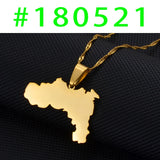 Anniyo Tigray Region Ethiopia Pendant Chain Necklaces African Jewelry for Women Girls #180521
