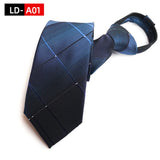 Ties For Men Black Tie Zipper Pre-tied Bow Tie Women's Green Navy Blue Red Neckties Classic 8cm Neck For Men Shirt Cravat Zipper