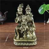 Bronze Color Shiva Statue Hindu Ganesha Vishnu Buddha Statue Figurine Home Office Decoration India Religion Feng Shui Crafts