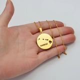 Anniyo Round Hawaii State Map Pendants Necklaces Hawaiian Jewelry #256521