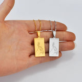 Anniyo Philippines Map Pendant Necklaces for Women Girls,Country Maps Pilipinas Jewelry #231921