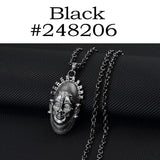 Anniyo Portrait of Queen Mother Idia of the Benin Empire Mask Pendant Necklace Women Men African Cultural Ornaments #248206