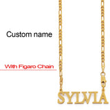 Anniyo Personalized Letters Necklaces Women Men Girls Customize Name Jewelry Birthday Items (Production time 7-15 days) #100521