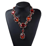Luxury Austrian Crystal Glass Choker Necklace Women Jewelry Best Friendship Statement Necklaces Pendants For Bridal Wedding