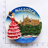 Europe Spain Mallorca Madrid Galicia 3D Fridge Magnets Tourist Souvenir Decoration Articles Handicraft Magnetic Refrigerator