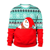 2025 Ugly Christmas Sweater For gift Santa Elf Funny Pullover Womens Mens Jerseys Party Birthday SnowmanXmas Sweatshirt