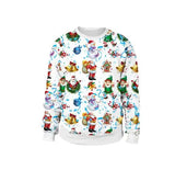 2025 Ugly Christmas Sweater For gift Santa Elf Funny Pullover Womens Mens Jerseys Party Birthday SnowmanXmas Sweatshirt