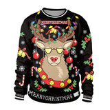2025 Ugly Christmas Sweater For gift Santa Elf Funny Pullover Womens Mens Jerseys Party Birthday SnowmanXmas Sweatshirt