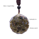 Orgonite Pendant Orgon Aura Necklace Labradorite Necklace Amulet Necklace Energy Converter Energy Yoga Necklace Gift