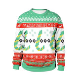 2025 Ugly Christmas Sweater For gift Santa Elf Funny Pullover Womens Mens Jerseys Party Birthday SnowmanXmas Sweatshirt