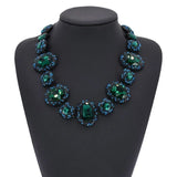 Luxury Austrian Crystal Glass Choker Necklace Women Jewelry Best Friendship Statement Necklaces Pendants For Bridal Wedding