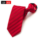 Ties For Men Black Tie Zipper Pre-tied Bow Tie Women's Green Navy Blue Red Neckties Classic 8cm Neck For Men Shirt Cravat Zipper