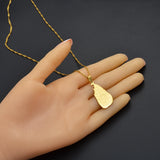 Anniyoc 3CM Sri Lanka Map and City Name Pendant Necklaces Women Girl Gold Color Charm Sri Lankan Maps Jewelry Patriotic  #128721