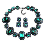 Luxury Austrian Crystal Glass Choker Necklace Women Jewelry Best Friendship Statement Necklaces Pendants For Bridal Wedding