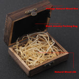 Never Fade Stainless Steel Vikings Bracelets For Men Blank Color Punk Curb Cuban Link Chain Bracelets with gift wooden box