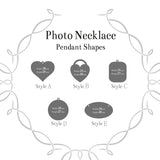 Custom Laser Engraved Name Photos For Lovers Family Friend Stainless Steel Heart Necklace Unique Personalized Jewelry