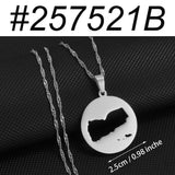 Anniyo Round Yemen Map Pendant Necklaces Jewelry Maps of Yemeni  @257521
