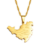 Anniyo Sint Maarten and Saint-Martin Island Map Pendant Necklaces Saint Martin SXM Jewelry @247621