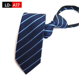 Ties For Men Black Tie Zipper Pre-tied Bow Tie Women's Green Navy Blue Red Neckties Classic 8cm Neck For Men Shirt Cravat Zipper