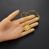 Anniyo ST Vincent Flag Pendant Thin Chain Necklaces Gold Color Saint Vincent Jewelry @140521