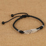 Adjustable Handmade Cool Simple Leaf Anklets Woven Adjustable Rope Lucky Foot Bracelet For Women Men Jewelry