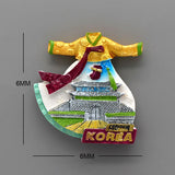 3D magnetic refrigerator Myanmar tourism souvenir in chonglimen South Korea national flag magnet fridge magnets collection gifts