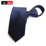 Ties For Men Black Tie Zipper Pre-tied Bow Tie Women's Green Navy Blue Red Neckties Classic 8cm Neck For Men Shirt Cravat Zipper