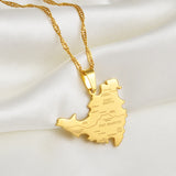 Anniyo Sint Maarten and Saint-Martin Island Map Pendant Necklaces Saint Martin SXM Jewelry @247621