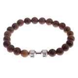 8mm Natural Wood Buddha Bracelet Men Handmade Charms OM Beads Yoga Chakra Mala Prayer Bracelet Meditation Jewelry pulsera