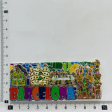 Europe Spain Barcelona 3D Refrigerator Magnet Tourist Souvenirs Stickers,Home & Kitchen Decoration Fridge Magnet Message Sticker