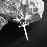 Ancient Egyptian Goddess Spread Wings Pendant Necklace Women Fashion Hip Hop Punk Amulet Jewelry Gift