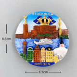 Europe Sweden 3D Fridge Magnets Tourism Souvenir Refrigerator Magnets Sticker Collection Handicraft Decoration Articles