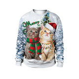 2024 Women Ugly Christmas Sweatshirt Funny Dog Head Pullovers Hoodie Humping Reindeer Climax Christmas Clothes
