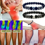 Anti-Swelling Black Obsidian Anklet Bracelet Treatment  Adjustable Weight Loss Magnetic Therapy Magnet Anklet Bracelet Women Men