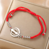 Dawapara Sikh Religious Symbol Khanda Bracelet Sikhism Sword Protection Amulet Stainless Steel Beads Bracelet Couple Gift