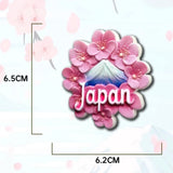 Asia Japan Resin 3D Fridge Magnets Tourism Souvenir Refrigerator Sticker Handicraft Gift Decoration