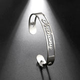 Name Custom Bangle Personalized Bracelet Family Cuff Kid Boy Gift For Men Father Women Couple Gold Color Stainless Steel Jewelry