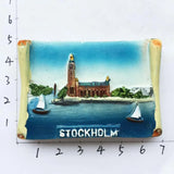 Europe Sweden 3D Fridge Magnets Tourism Souvenir Refrigerator Magnets Sticker Collection Handicraft Decoration Articles