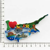 Europe Cyprus 3D Flavour Fridge Magnet Tourist Souvenirs Refrigerator Magnetic Stickers Travel collection Gift