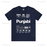 Punjabi Ingredients-Punjabi Shirt Desi Tee Funny Indian Gift Unisex Cotton T-Shirt Gift for Punjabi Desi Apparel Punjabi Pride