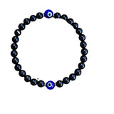 Evil Eye Black Tourmaline Empathy Protection Aura Shield Absorb Negative Energy Bracelet Crystal Healing Stress Relief Bracelet
