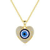 KALETINE Fashion Turkish Evil Eye Necklace Pendant 925 Sterling Silver Choker For Women Accessories Luck Friendship Jewelry Gift