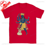 Hindu God Vishnu Graphic T Shirts Unique Cool Graphic Art High Quality Cotton T-shirt Men's Women's Unisex Outdoors Short-sleev