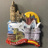 Spain Tourist Souvenirs Fridge Stickers Bilbao Cordoba Sevilla Ibiza Valencia Lanzarote San Sebastian Fridge Magnets Gifts