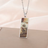 Sipuris Custom Photo Picture Necklace Stainless Steel Personalized Medallion Memory Pendant Necklace Jewelry Weddings Gifts